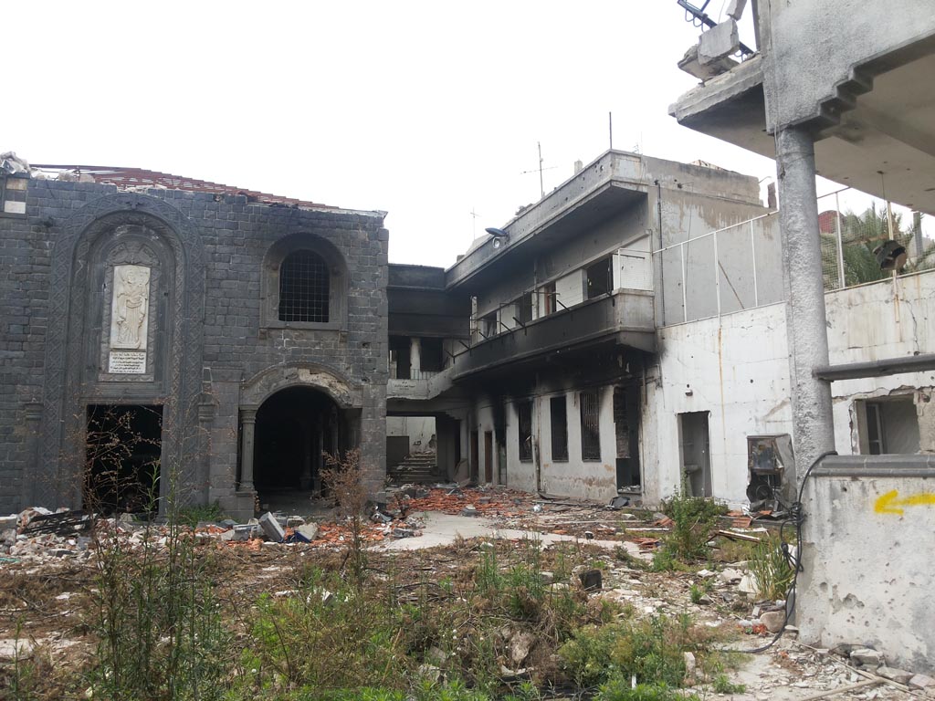 Homs first day after “liberation”