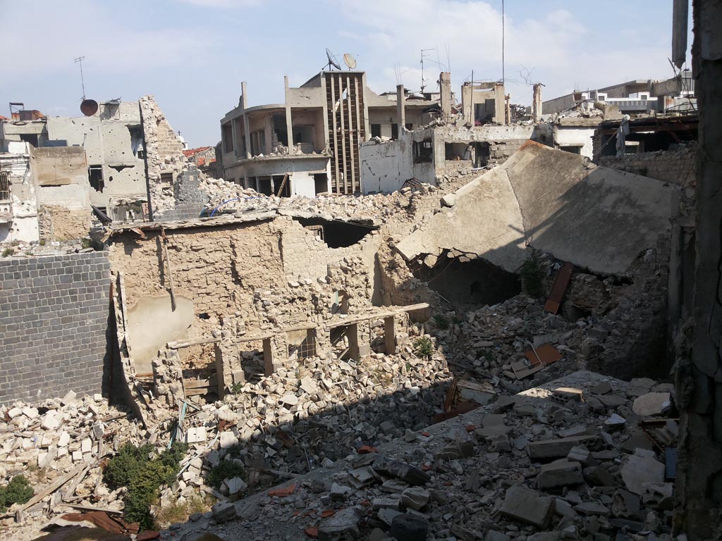 Homs first day after “liberation”