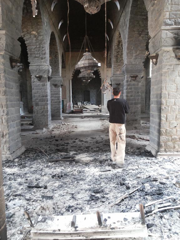 Homs first day after “liberation”